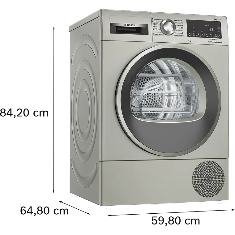 Bosch Serie 6 Secadora 9 kg con bomba de calor WQG2450XES 5