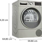 Bosch Serie 6 Secadora 9 kg con bomba de calor WQG2450XES - Miniatura 5