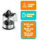 Exprimidor Mademsa 0,8L con Rotación Alternada MJP10 Gris - Miniatura 2