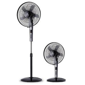 Ventilador 2 en 1 Pedestal y Sobremesa Mademsa Control Remoto 40,6cm SFM21 Negro