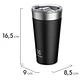 Vaso Térmico Mug 560 ml Electrolux Tapa Sense to Go Negro - Miniatura 3