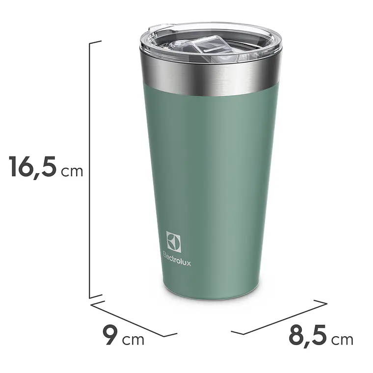 Vaso Térmico Mug 560 ml Electrolux Tapa Sense to Go Verde 3