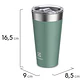 Vaso Térmico Mug 560 ml Electrolux Tapa Sense to Go Verde - Miniatura 3