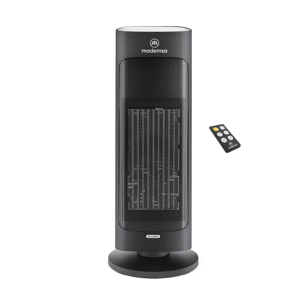 Estufa Eléctrica Mademsa 2000W Digital, Oscilación y Control Remoto EH100 Negra 1