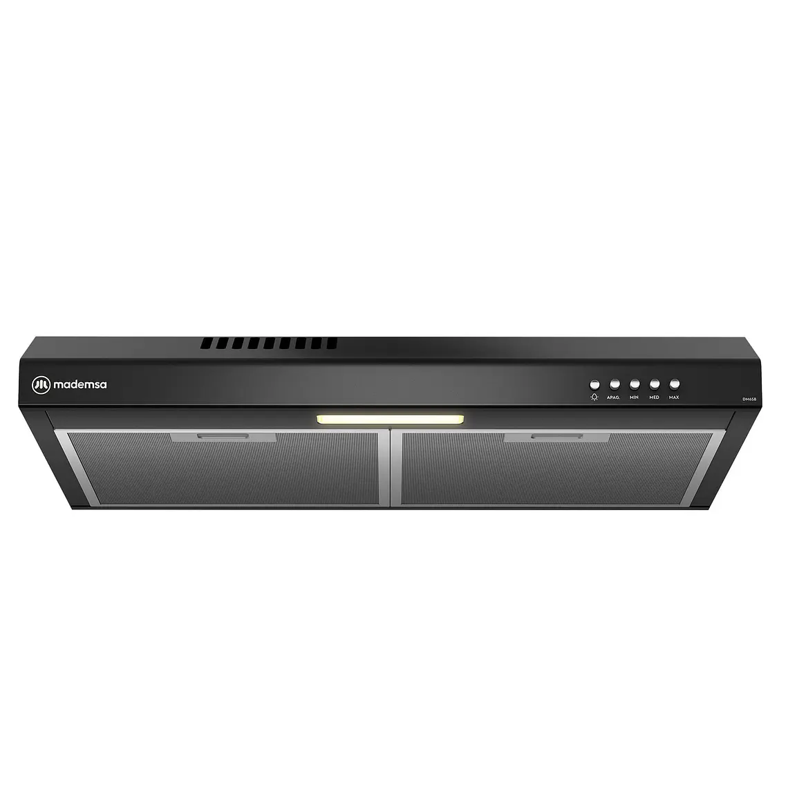 Campana de Cocina Extractora Mademsa 60cm Gran Poder de Succión y Filtración dual DM6SB Negra 1