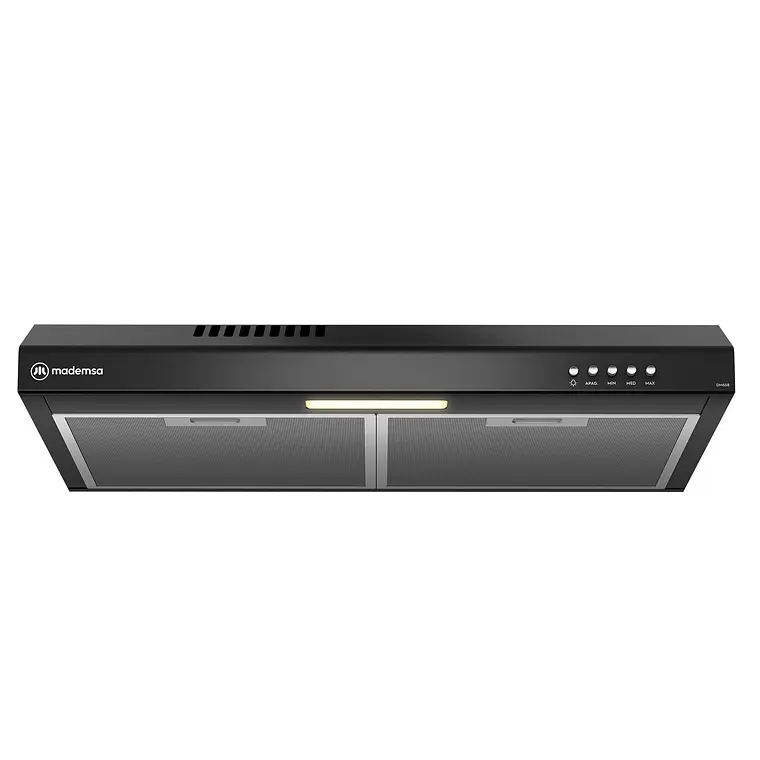 Campana de Cocina Extractora Mademsa 60cm Gran Poder de Succión y Filtración dual DM6SB Negra 1