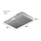 Campana de Cocina Extractora Mademsa 60cm Gran Poder de Succión y Filtración dual DM6SS Inox - Miniatura 3