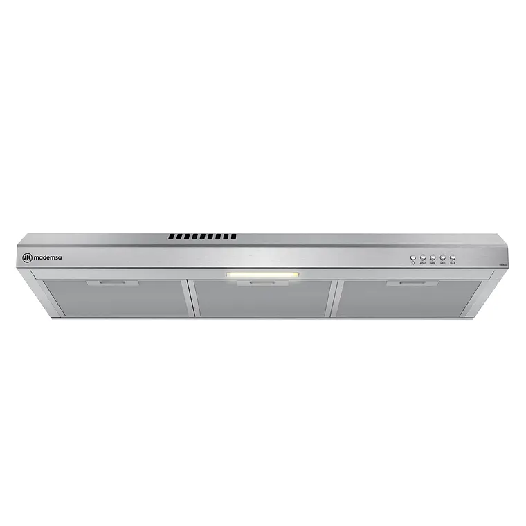 Campana de Cocina Extractora Mademsa 80cm Gran Poder de Succión y Filtración dual DM8SS Inox 1