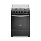 Cocina a Gas 4 Platos Mademsa Horno a Vapor y Temporizador FM4TPC Negra - Miniatura 1