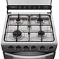 Cocina a Gas 4 Platos Mademsa Horno a Vapor y Temporizador FM4TPC Negra - Miniatura 4
