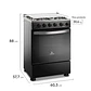Cocina a Gas 4 Platos Mademsa Horno a Vapor y Temporizador FM4TPC Negra - Miniatura 15