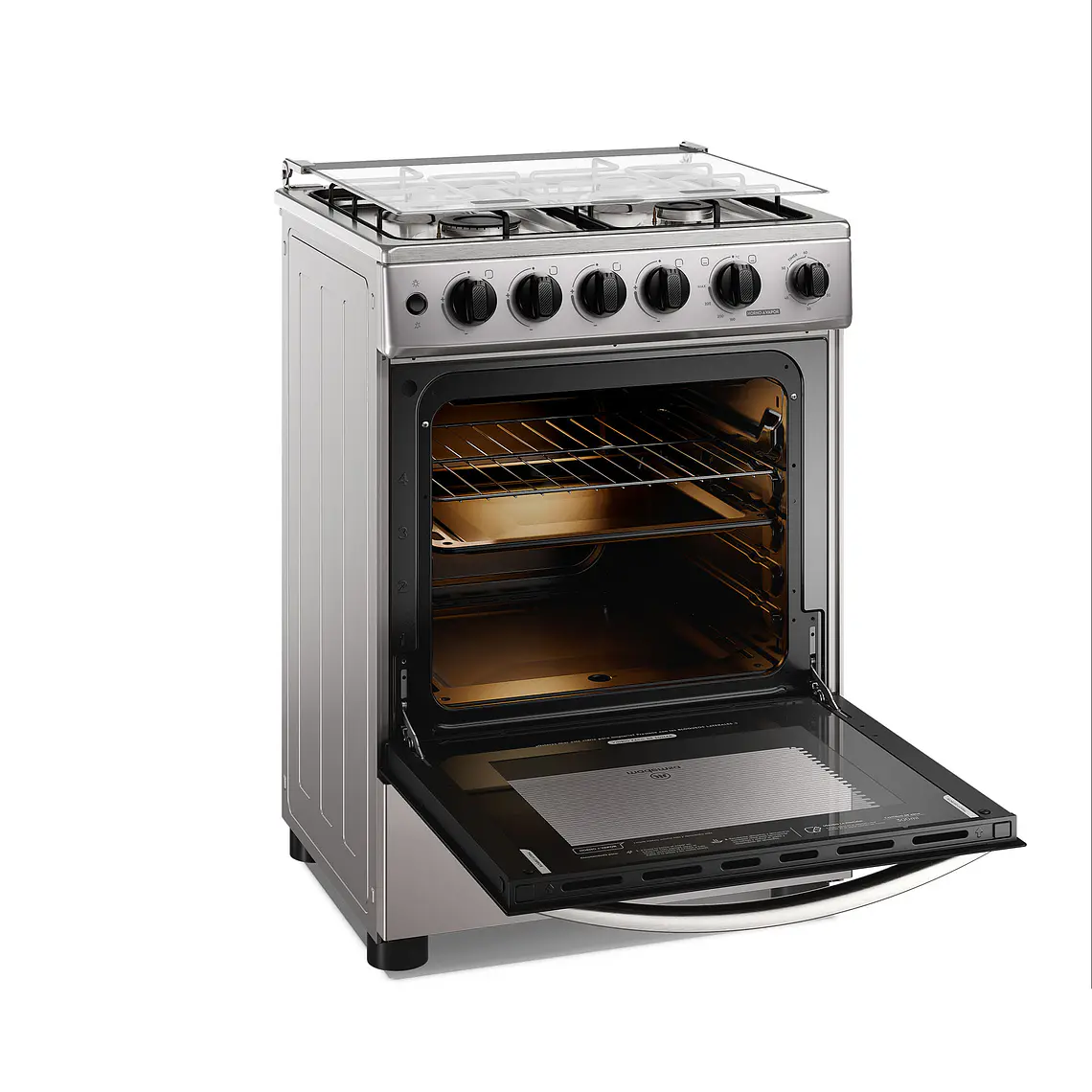 Cocina a Gas 4 platos Mademsa Horno a Vapor y Temporizador FM4TSC Silver 4