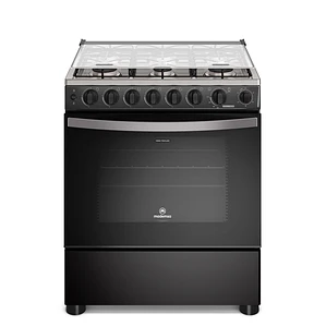 Cocina a Gas 6 Platos Mademsa Horno a Vapor y Parrillas Pletina FM6SPC Negra