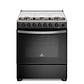 Cocina a Gas 6 Platos Mademsa Horno a Vapor y Parrillas Pletina FM6SPC Negra - Miniatura 1