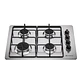 Encimera a Gas 4 Platos Mademsa Encendido Automático y Parrillas Pletina KM4GX Inox - Miniatura 1