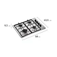 Encimera a Gas 4 Platos Mademsa Encendido Automático y Parrillas Pletina KM4NX Inox - Miniatura 3