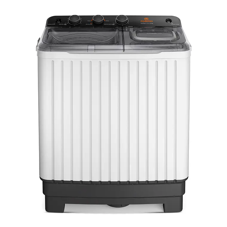 Lavadora Semi Automática Mademsa 6kg Carga Superior Doble Tina MWMSAT6W Blanca 1