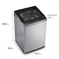 Lavadora Automática Mademsa 18Kg Carga Superior Dispensador Easy&Clean MDWMT18S Silver - Miniatura 3