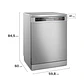 Lavavajillas 14 Cubiertos Mademsa con Función Higienzar 70° y Panel Digital 14C SZG Inox - Miniatura 2