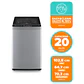 Lavadora Automática Mademsa 20Kg Carga Superior Dispensador Easy&Clean MDWMT20S Silver - Miniatura 2