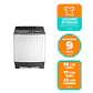 Lavadora Semi Automática Mademsa 9Kg Carga Superior Doble Tina MWMSAT9W Blanca - Miniatura 2
