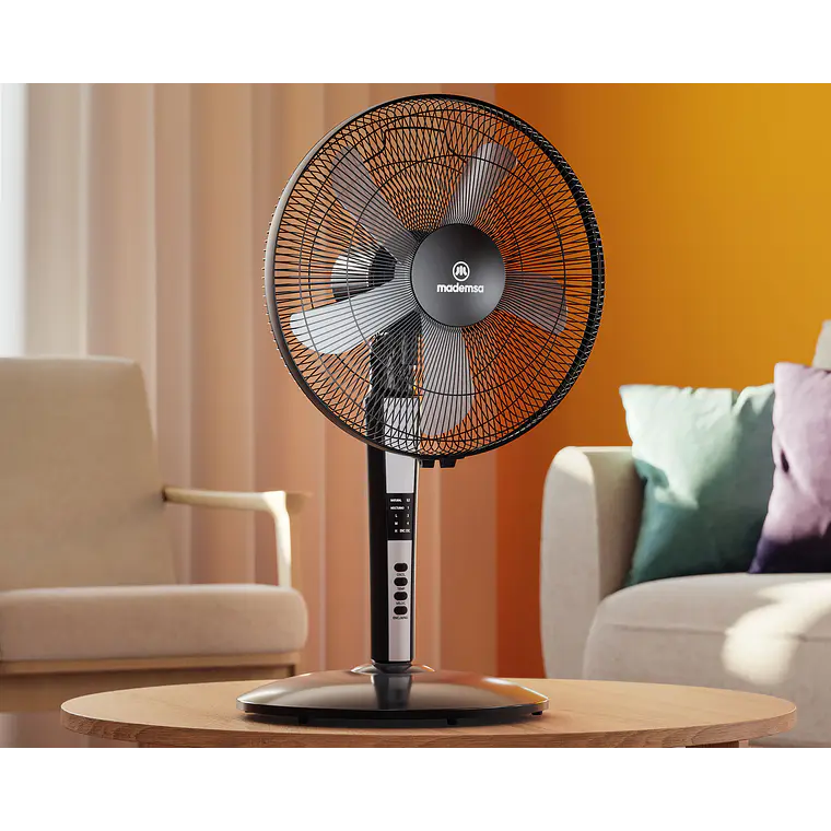 Ventilador 2 en 1 Pedestal y Sobremesa Mademsa Control Remoto 40,6cm SFM21 Negro 28