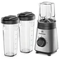 Licuadora Portátil Mademsa con 2 velocidades y botellas 300W MBL30 Acero Inoxidable - Miniatura 1