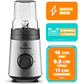 Licuadora Portátil Mademsa con 2 velocidades y botellas 300W MBL30 Acero Inoxidable - Miniatura 2