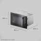 Microondas Empotrable Electrolux 32 Litros Digital Funcion Grill ME3BP Negro - Miniatura 3