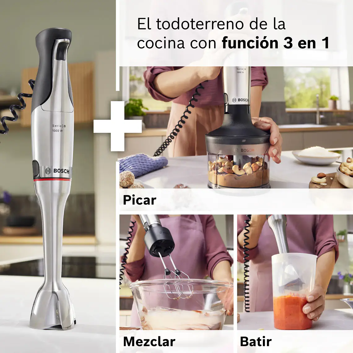 Batidora de Mano Bosch ErgoMaster Serie 8 1500 W MSM8M934 3