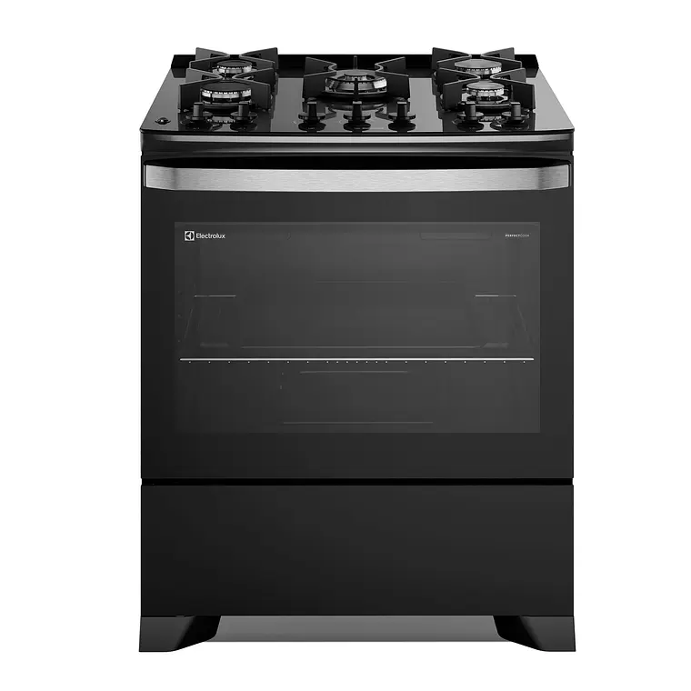 Cocina a Gas 5 Platos Electrolux Experience PerfectCook y Parrillas Hierro Fundido F5EPB Negra 1