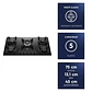 Encimera a Gas 5 Platos Electrolux Experience Cocción Precisa KE5GC Negra - Miniatura 2