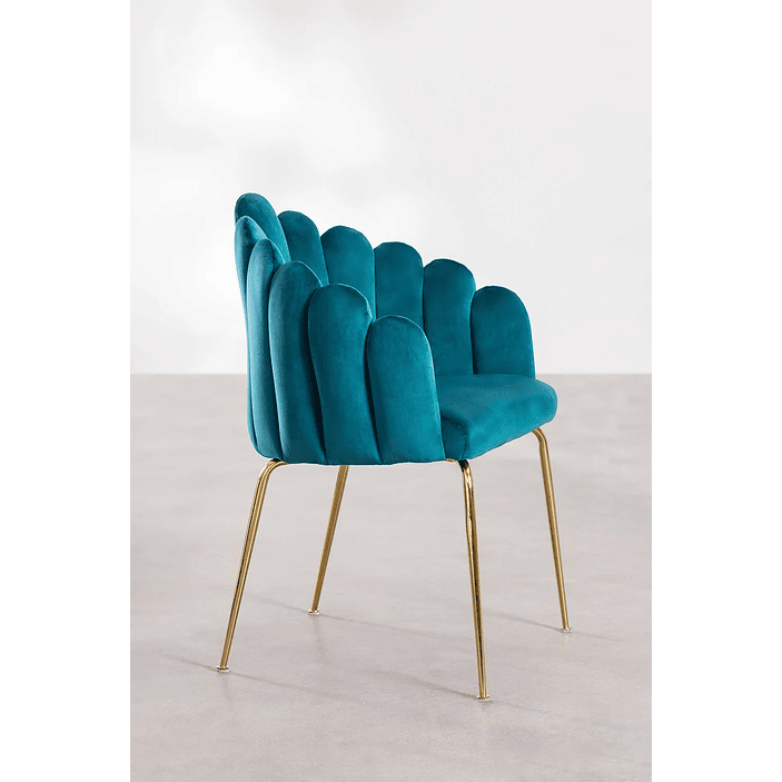 Silla de Comedor en Terciopelo Markina 17