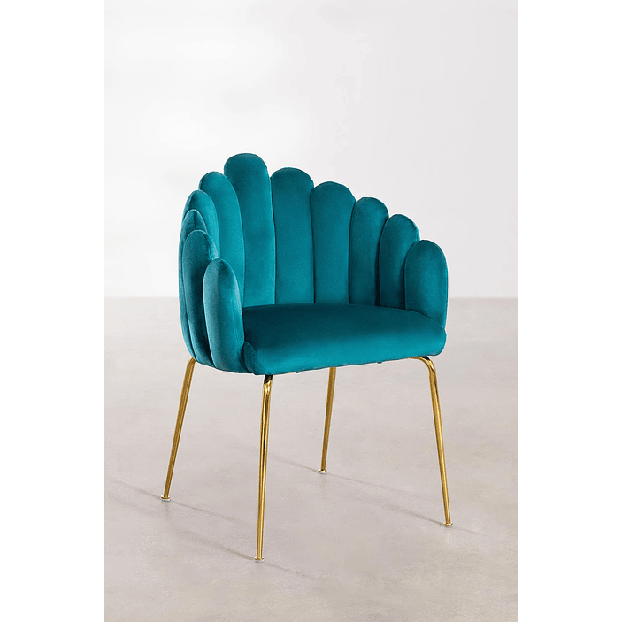 Silla de Comedor en Terciopelo Markina 16