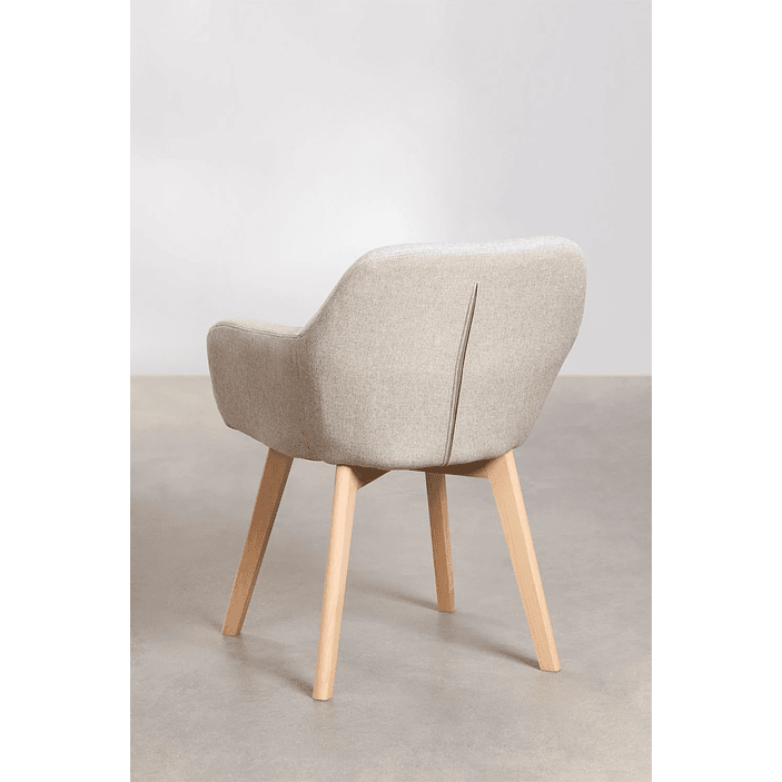 Pack de 2 sillas de comedor con reposabrazos Ervi 3