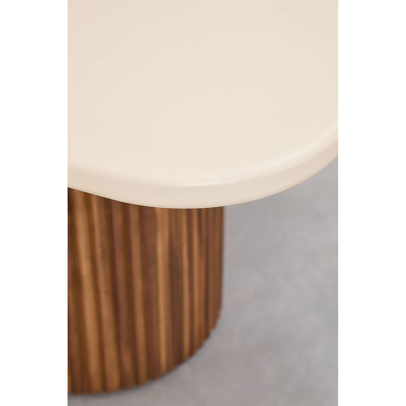 Mesa de Jardín Rectangular Sirvon 270 x 110 cm – Cemento y Madera de Acacia 5