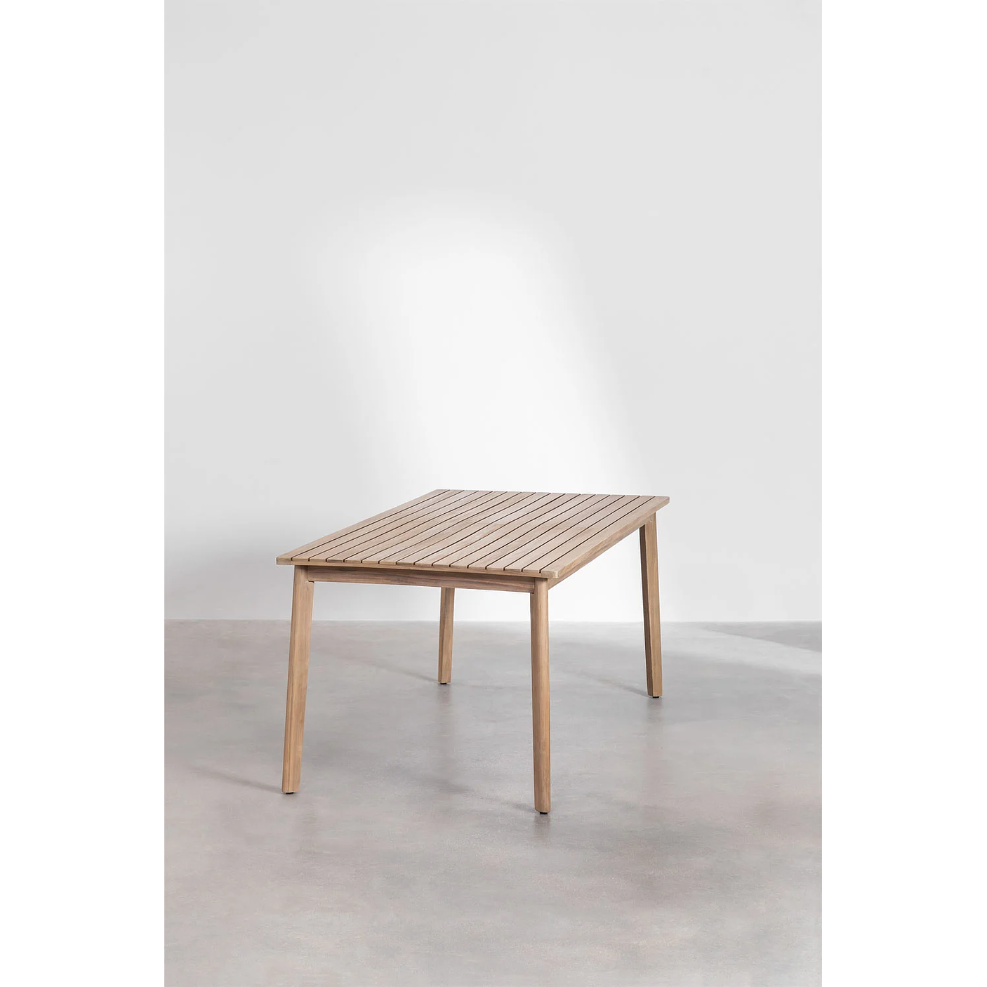 Mesa de jardín rectangular en madera de acacia Kaela 180 x 90 cm 3