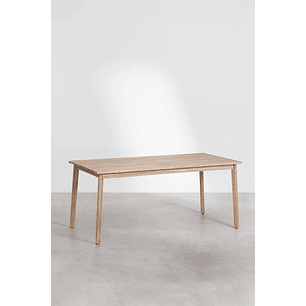 Mesa de jardín rectangular en madera de acacia Kaela 220 x 100 cm