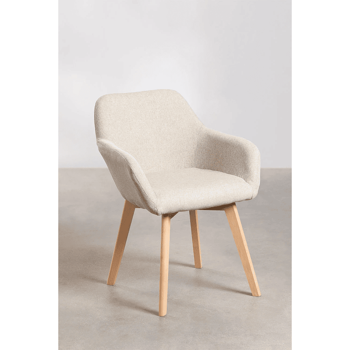 Pack de 4 sillas de comedor con reposabrazos Ervi 1