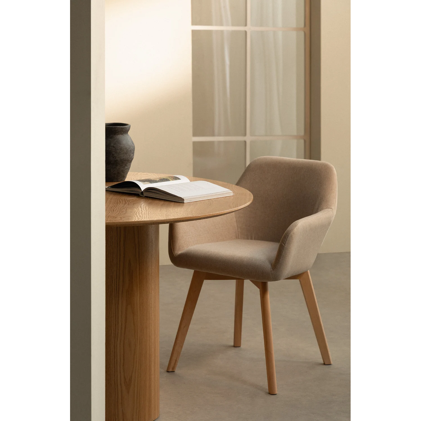 Pack de 4 sillas de comedor con reposabrazos Ervi 2