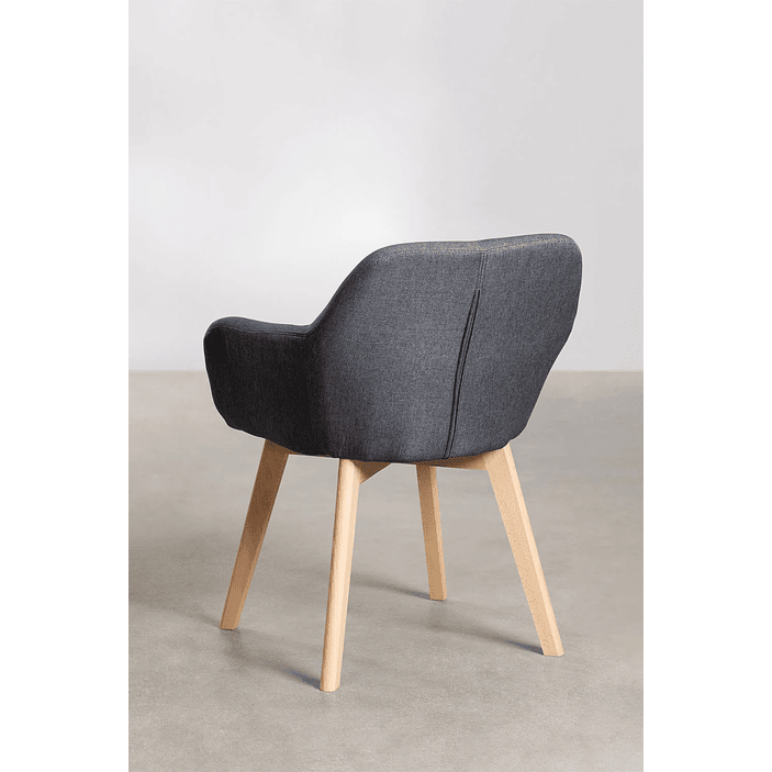 Pack de 4 sillas de comedor con reposabrazos Ervi 8