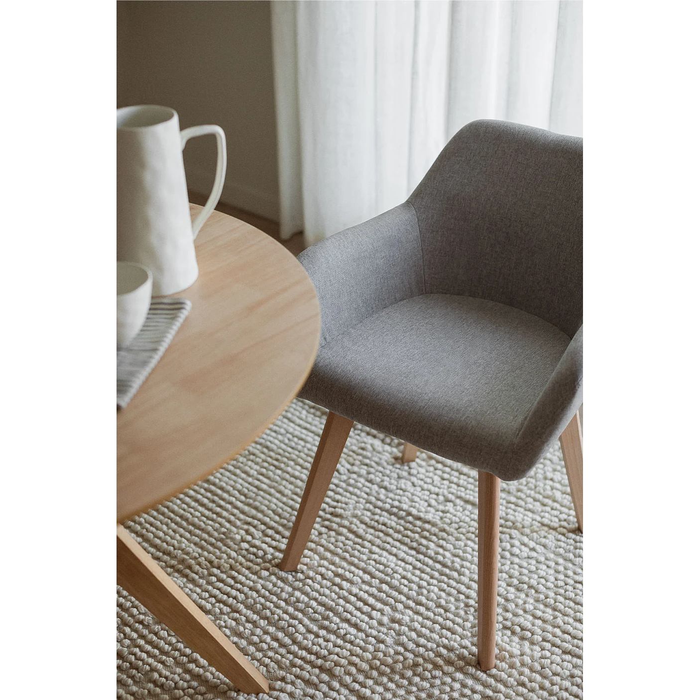 Pack de 4 sillas de comedor con reposabrazos Ervi 13