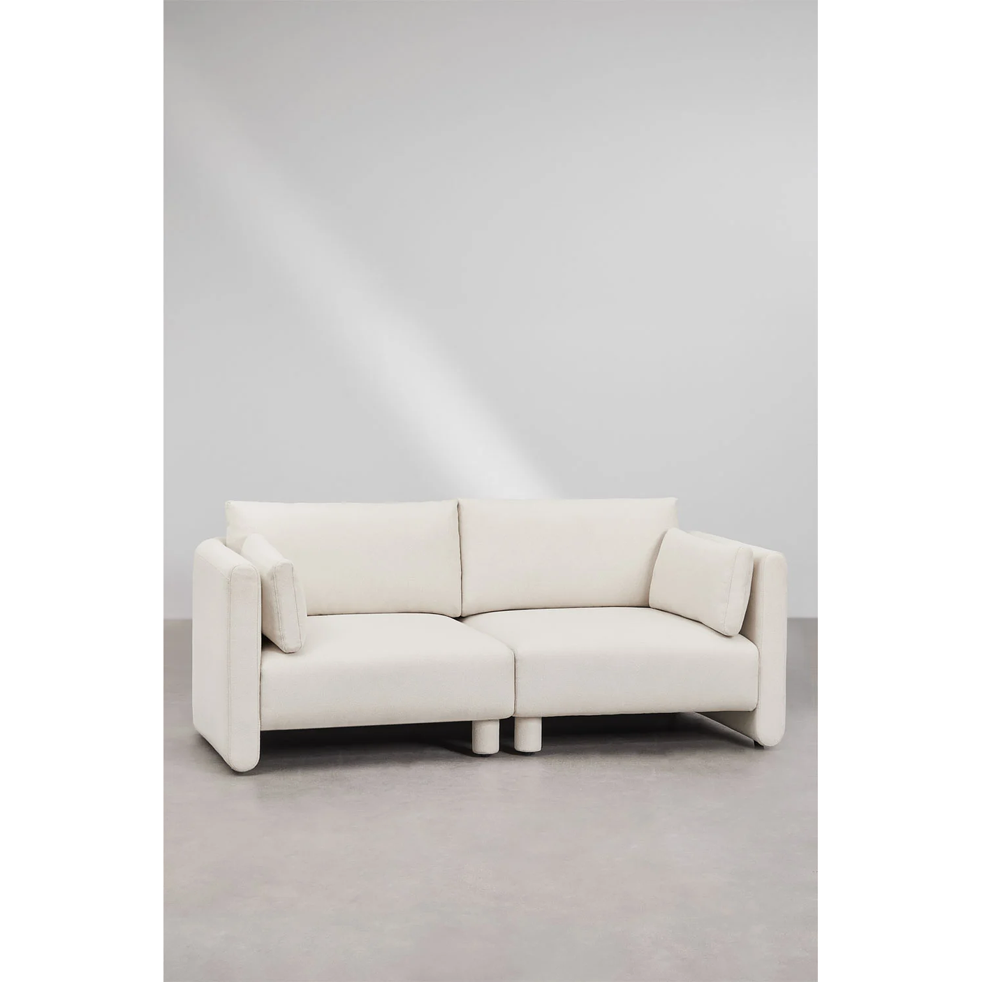 Sofá modular de 2 piezas en tela bouclé 196 cm Artemisa 3