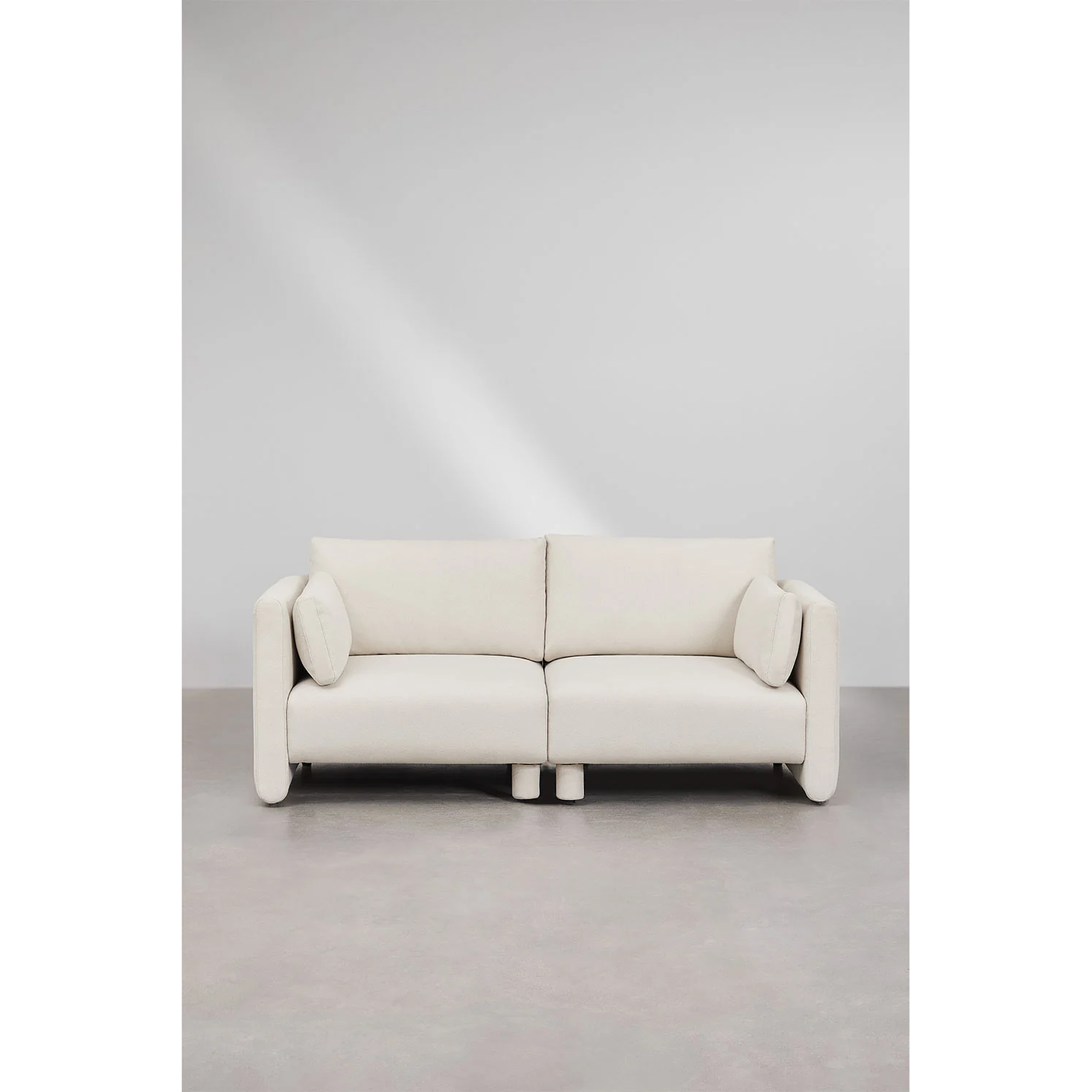 Sofá modular de 2 piezas en tela bouclé 196 cm Artemisa 2