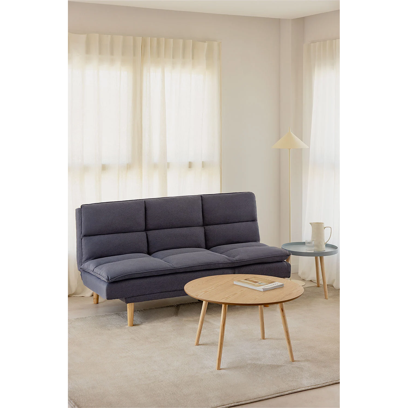 Sofá reclinable de 2 plazas en tela Veka 170 cm 13