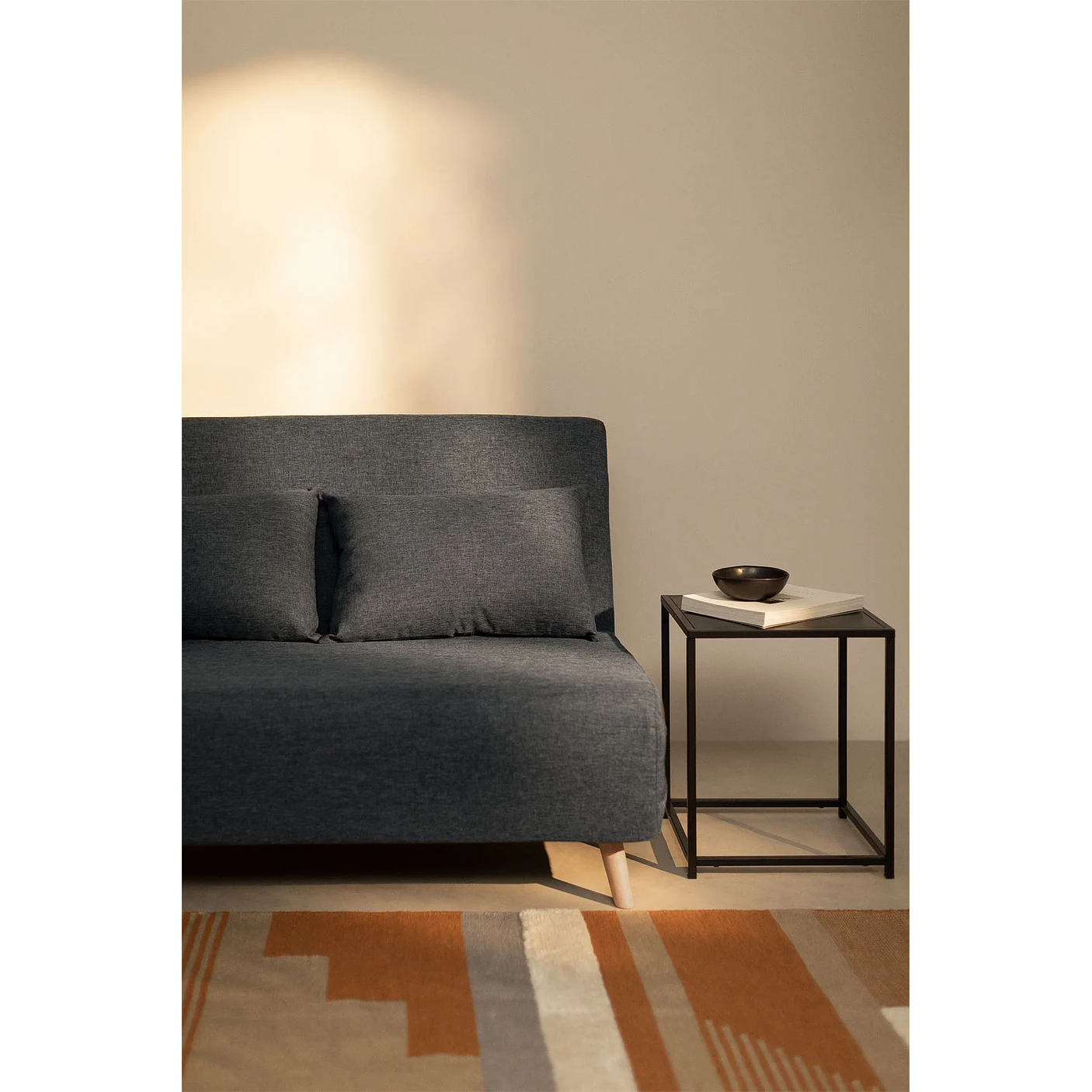 Sofá Cama de 2 plazas en Tela Elen 120 cm 1