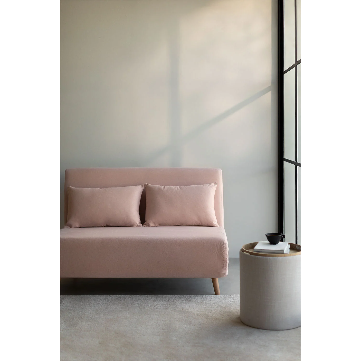 Sofá Cama de 2 plazas en Tela Elen 120 cm 13