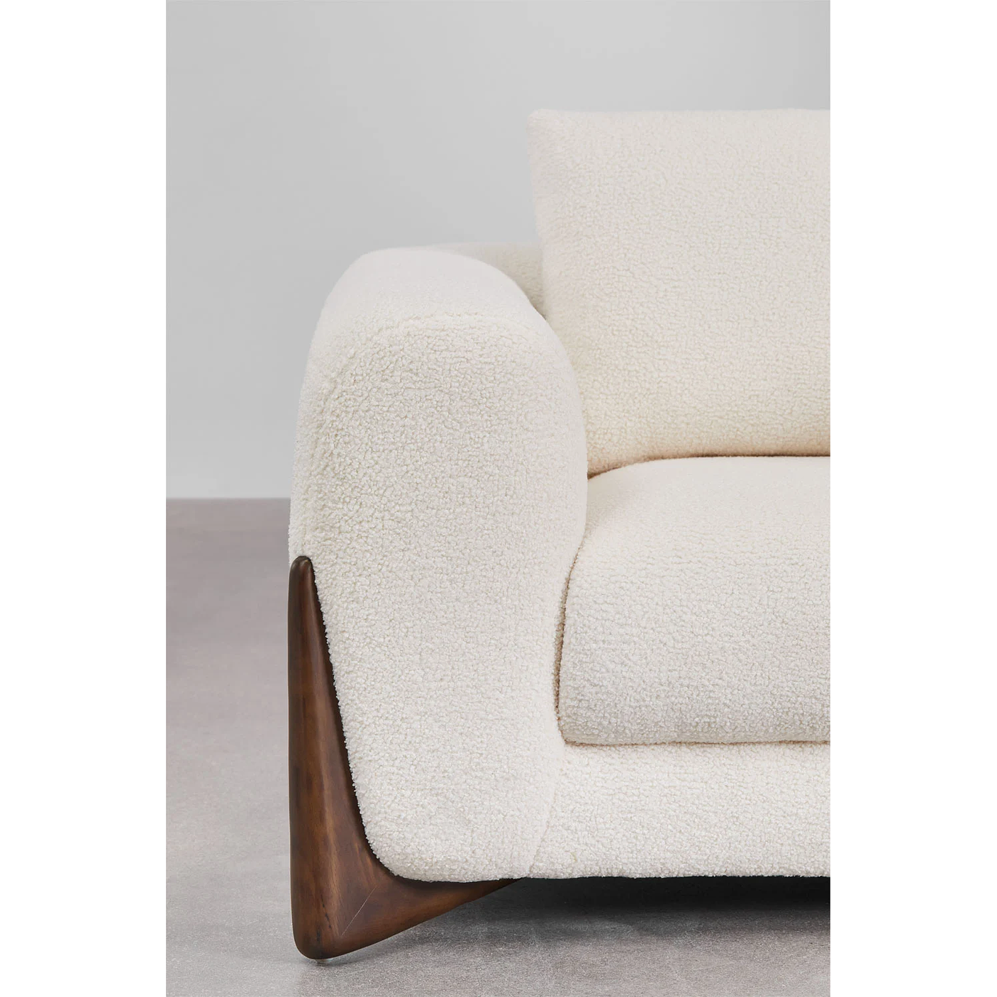 Sofá de 2 plazas en borreguito Grevena 174 cm 3