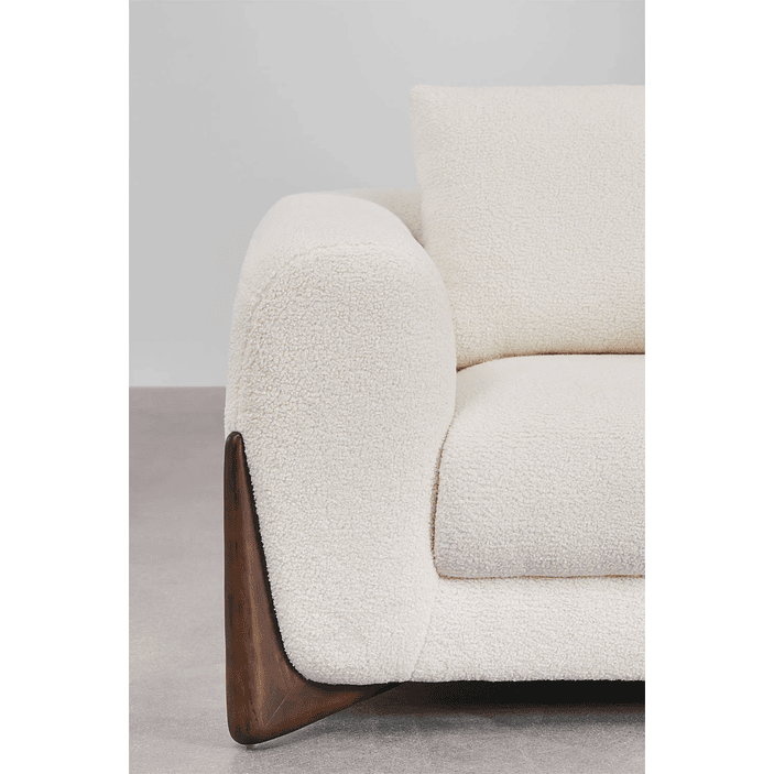 Sofá de 2 plazas en borreguito Grevena 174 cm 3