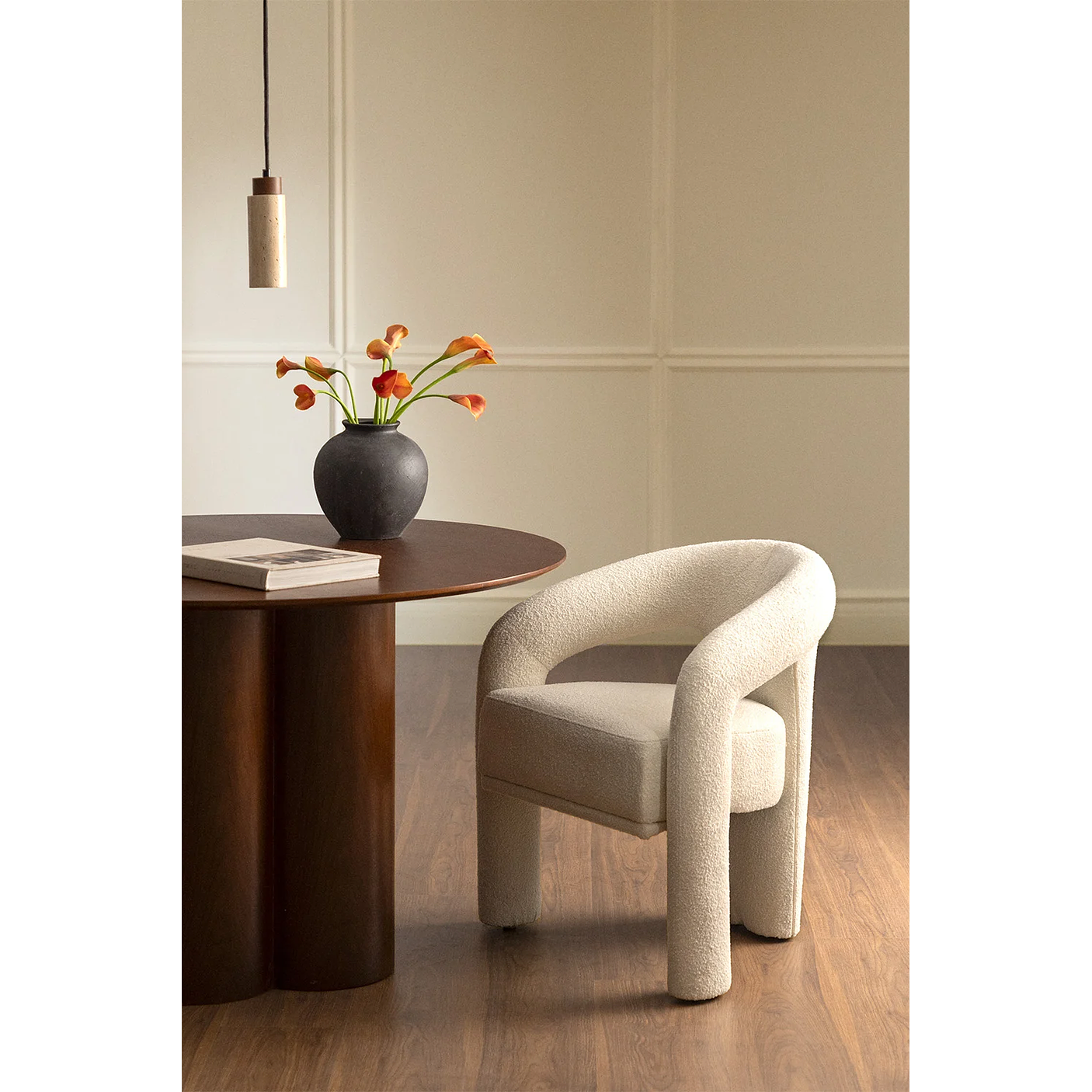 Pack de 4 sillas de comedor tapizadas Greca 8